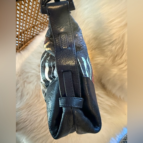 Jcon Los Angles Leather Shoulder Bag w print of Sandro Botticellis La Primavera - Picture 5 of 17